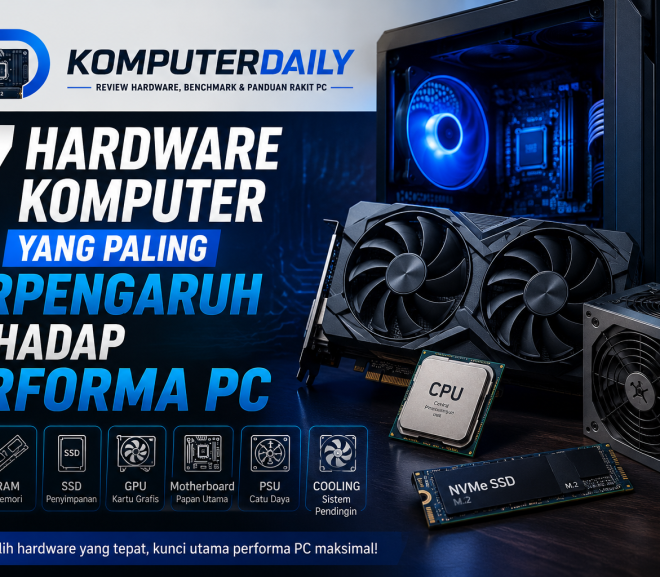 7 Hardware Komputer yang Paling Berpengaruh terhadap Performa PC