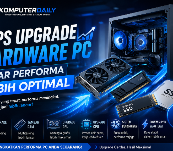 Tips Upgrade Hardware PC agar Performa Lebih Optimal