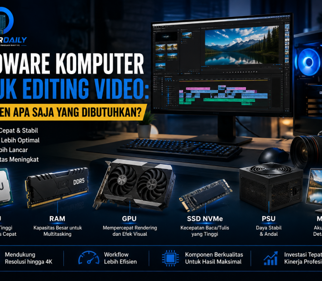 Hardware Komputer untuk Editing Video: Komponen Apa Saja yang Dibutuhkan?