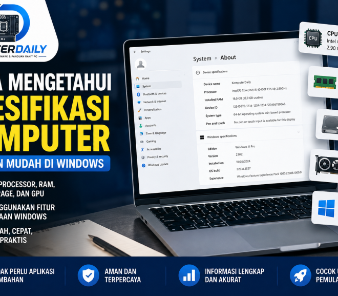 Cara Mengetahui Spesifikasi Komputer dengan Mudah di Windows