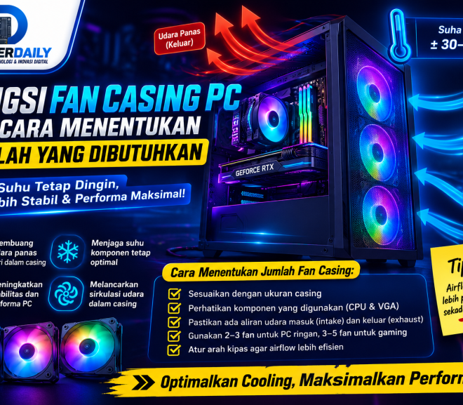 Fungsi Fan Casing PC dan Cara Menentukan Jumlah yang Dibutuhkan