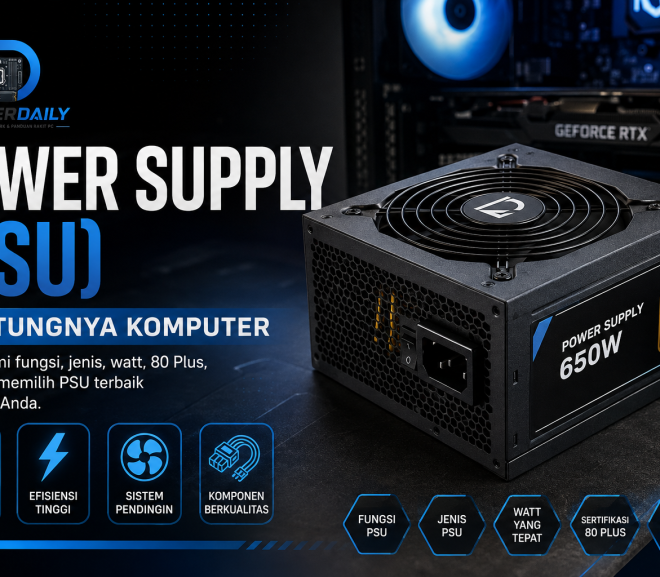 Power Supply (PSU): Pengertian, Fungsi, Jenis, Komponen, dan Cara Memilihnya