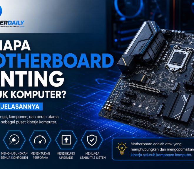 Kenapa Motherboard Penting untuk Komputer? Ini Penjelasannya