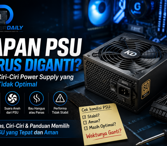 Kapan PSU Harus Diganti? Kenali Ciri-Ciri Power Supply yang Sudah Tidak Optimal
