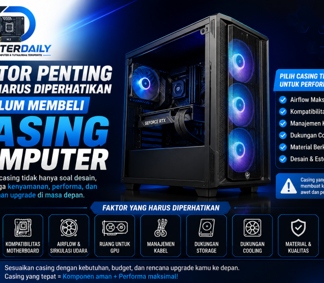 Faktor Penting yang Harus Diperhatikan Sebelum Membeli Casing Komputer