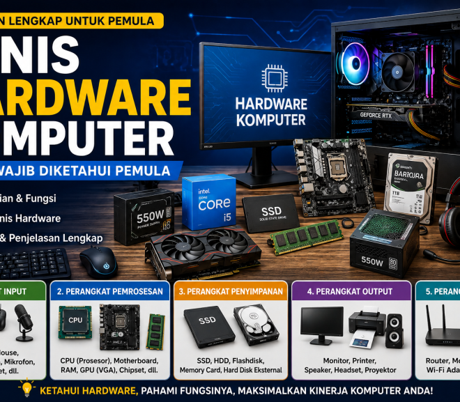Jenis Hardware Komputer yang Wajib Diketahui Pemula