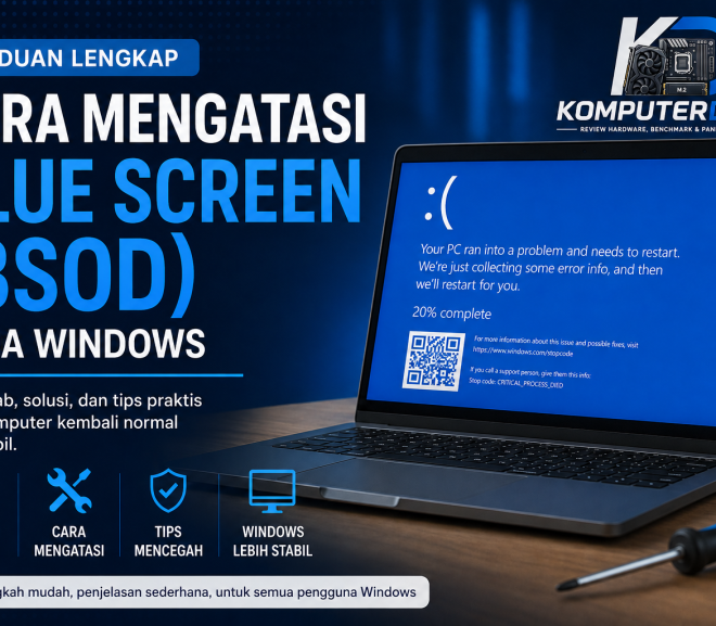 Cara Mengatasi Blue Screen (BSOD) pada Windows: Penyebab, Solusi, dan Cara Mencegahnya