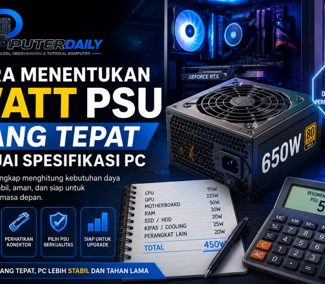 Cara Menentukan Watt PSU yang Tepat Sesuai Spesifikasi PC