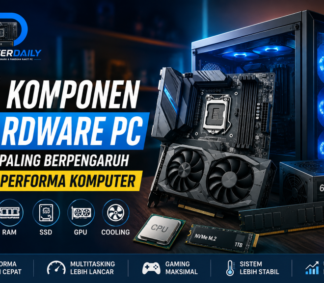 10 Komponen Hardware PC yang Paling Berpengaruh pada Performa Komputer