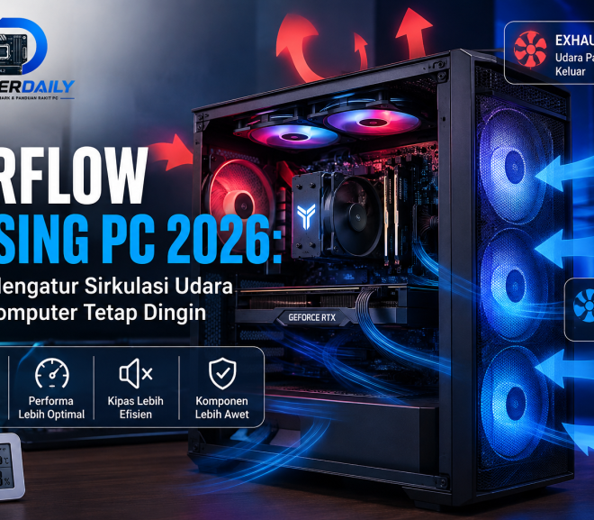 Airflow Casing PC 2026: Cara Mengatur Sirkulasi Udara agar Komputer Tetap Dingin