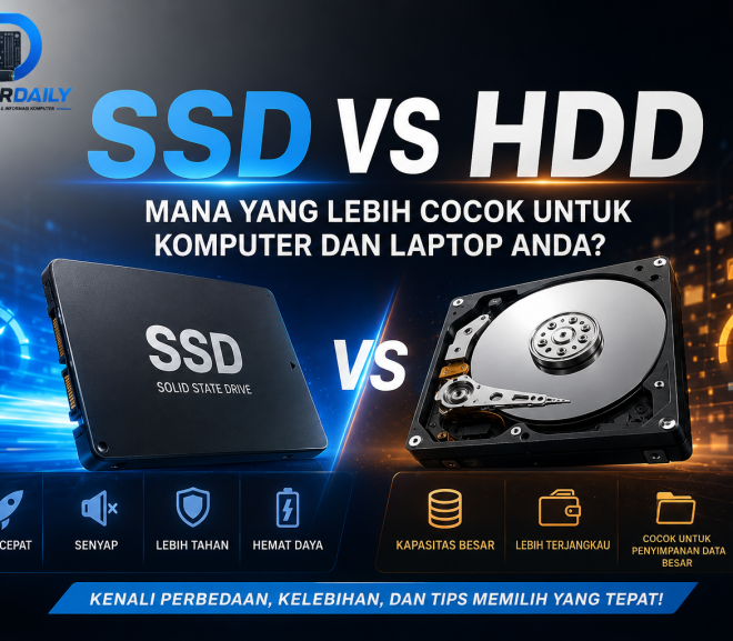 SSD vs HDD: Mana yang Lebih Cocok untuk Komputer dan Laptop Anda?